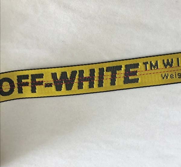 Off-White Yellow Long Belt | Dopestudent