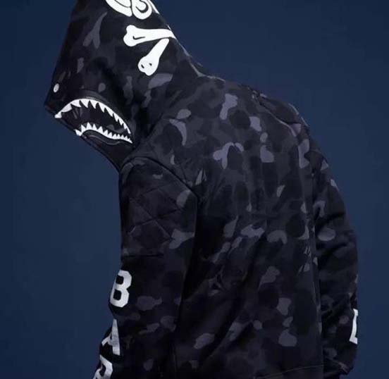 bape neighborhood shark hoodie