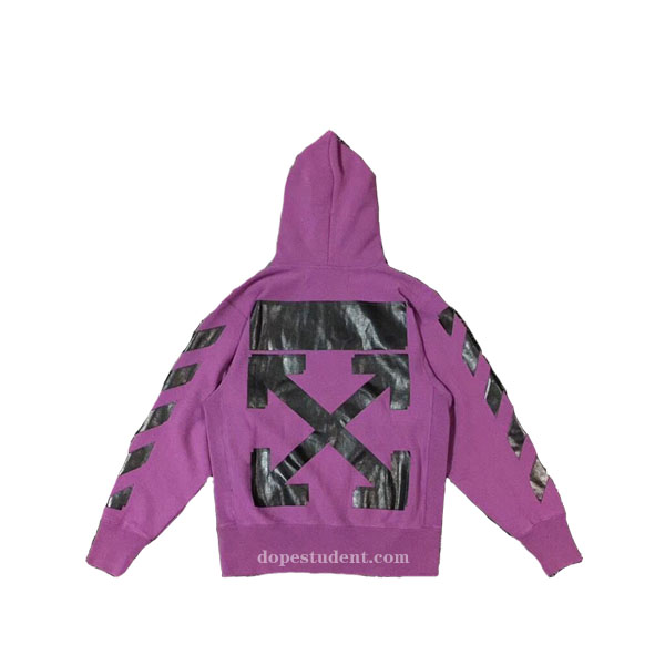 off white champion hoodie purple