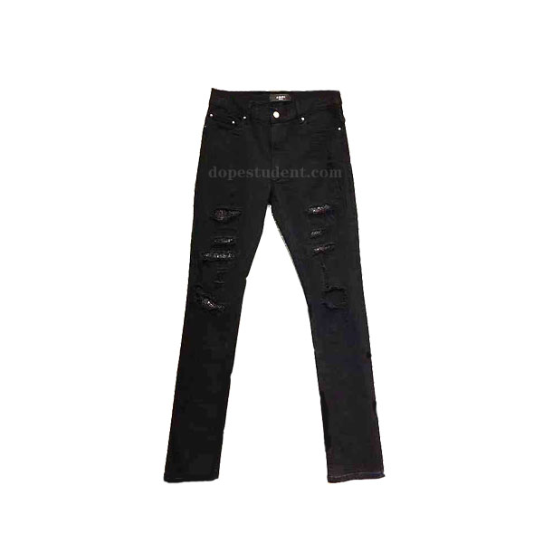 amiri black crystal jeans