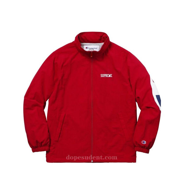 supreme champion track jacket red