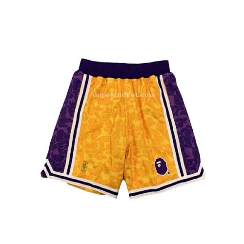 Bape Lakers Team Basketball Shorts | Dopestudent